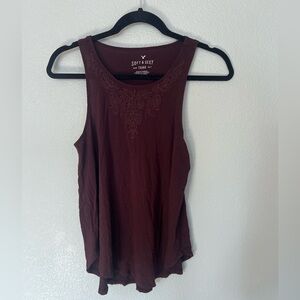 American Eagle Burgundy Soft & Sexy Tank Size Small